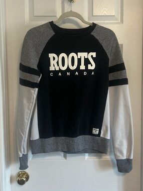 Roots Canada Women's Soft Color Block Crew Neck Jersey Sweater